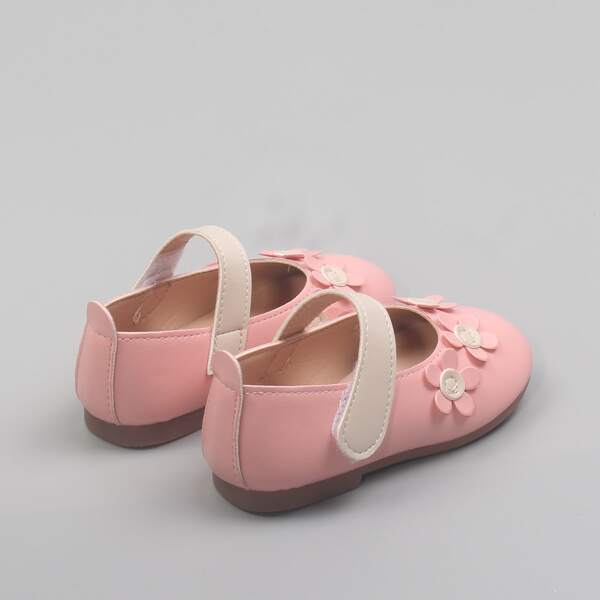 

Toddler Girls Applique Mary Janes, Pink