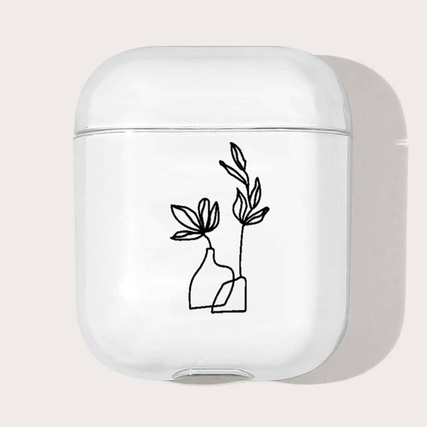 

Line Art Clear Case For Airpods