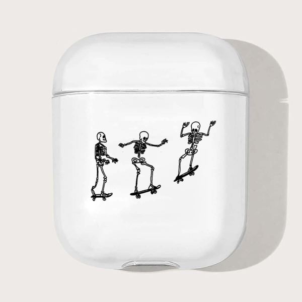 

Skull Pattern Clear Case For Airpods