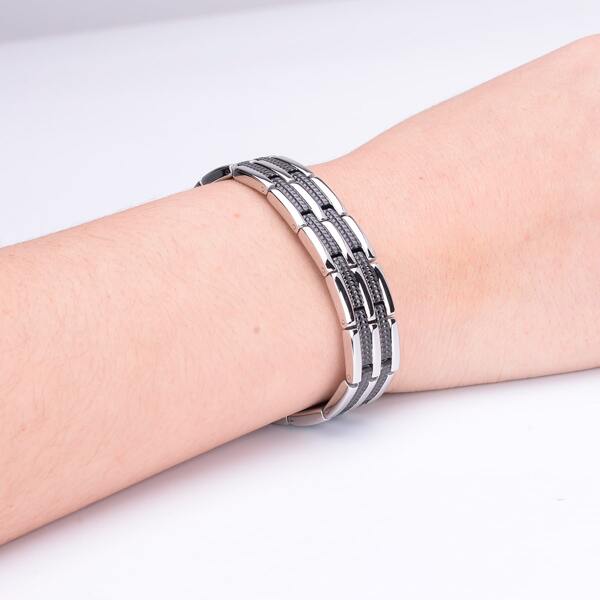 

Men Steel Bracelet, Multicolor