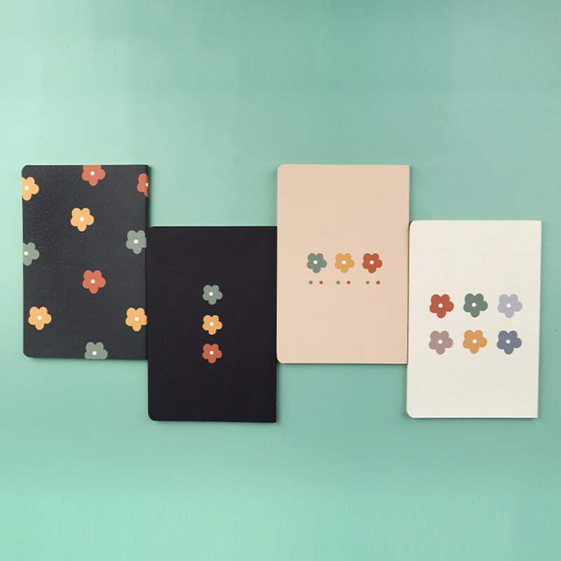 

1pc Flower Print Cover Random Notebook, Multicolor