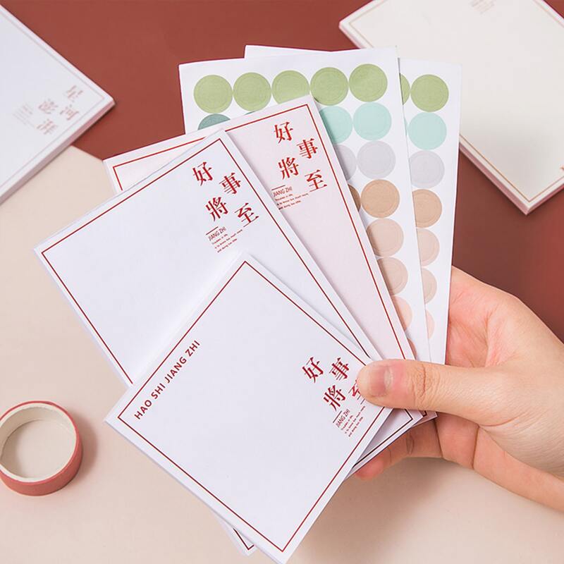 

3pcs Random Sticky Note & 2sheets Sticker, Multicolor