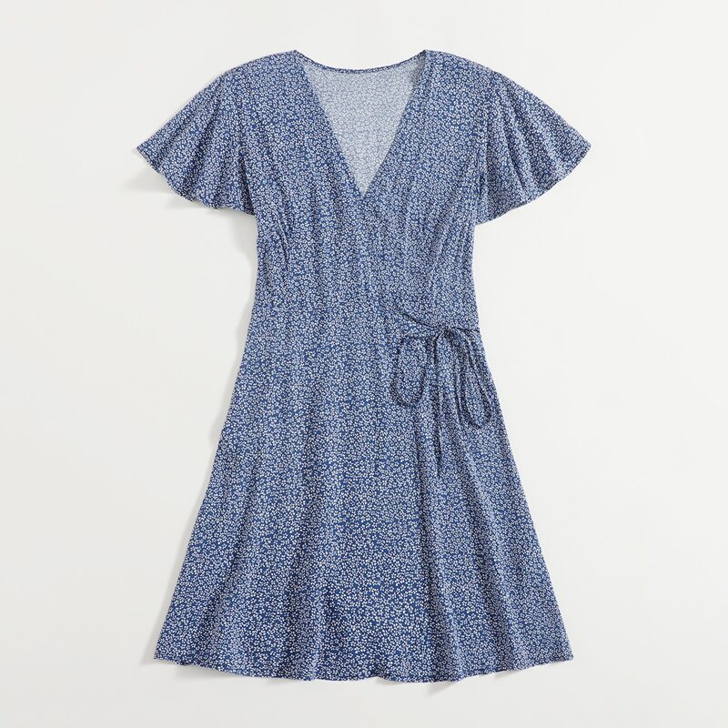 

Ditsy Floral Dress, Blue