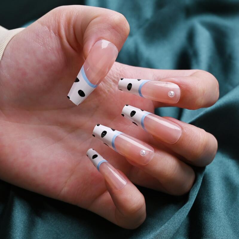 

24pcs Fake Nail & 1sheet Tape & 1pc Nail File, Dusty pink