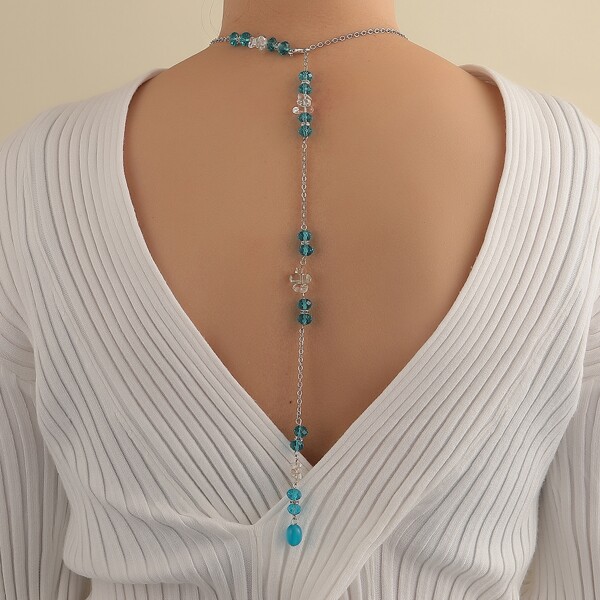 

Crystal Decor Necklace, Multicolor
