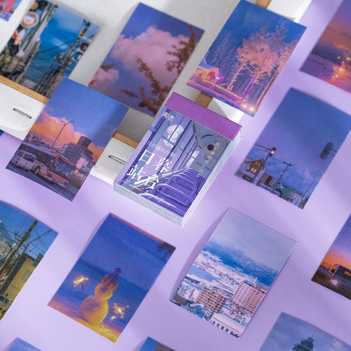 

50pcs Scenery Pattern Sticker, Multicolor