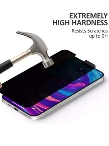 2 buc/pachet, folie de protecție ecran din sticlă securizată anti-stropire, compatibilă cu , protecție la jumătate de ecran compatibilă cu Apple 16/16 Plus/16 Pro/16 Pro Max/15/15Plus/15Pro/15Promax, rezistentă la șocuri, anti-cădere, rezistentă la zgârieturi, anti-amprentă, acoperire completă - Gri deschis - Vizualizare 4