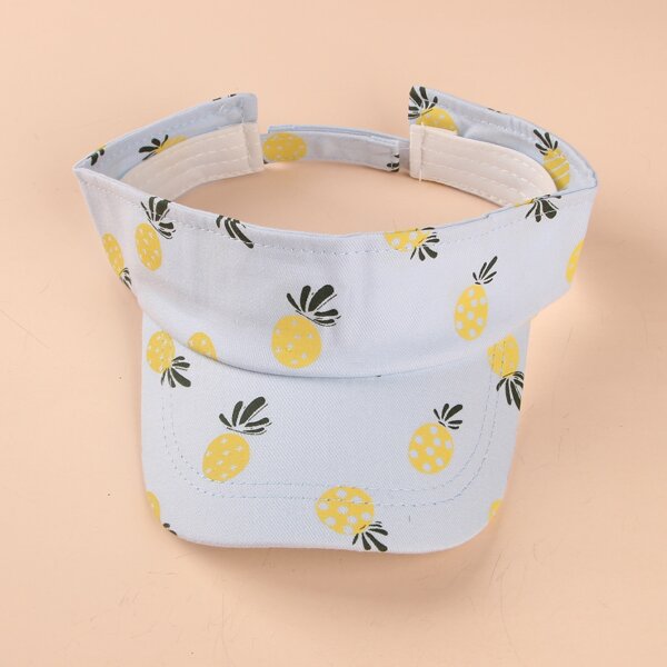 

Baby Pineapple Print Visor Hat, Blue