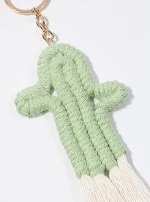 仙人掌設計鑰匙扣 - 綠色 - 查看 3