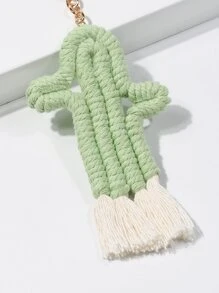 仙人掌設計鑰匙扣 - 綠色 - 查看 4