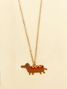 Cartoon Animal Charm Necklace - Multicolor - View 1