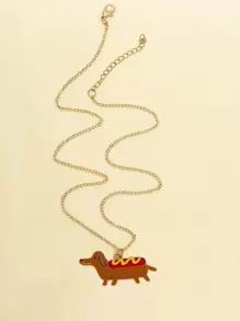 Cartoon Animal Charm Necklace - Multicolor - View 2