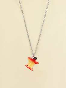Apple Core Charm Necklace - Multicolor - View 1