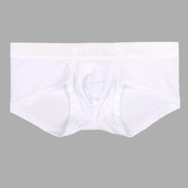 

Men Letter Graphic Satin Brief, White
