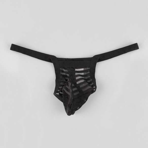 

Men Mesh Thong, Black