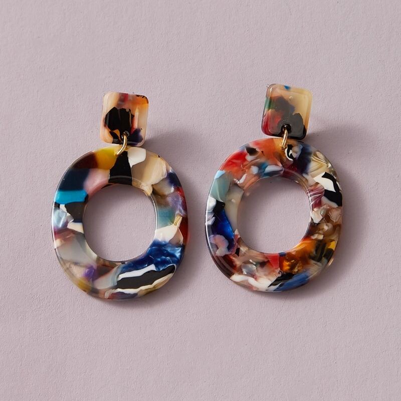 

Colorful Drop Earrings, Multicolor