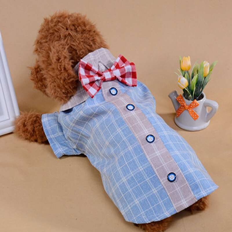 

Plaid Pattern Pet Shirt, Multicolor
