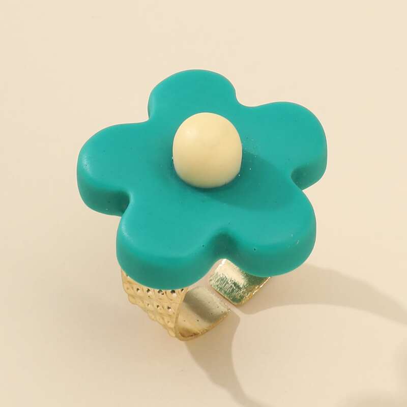 

Floral Decor Ring, Green