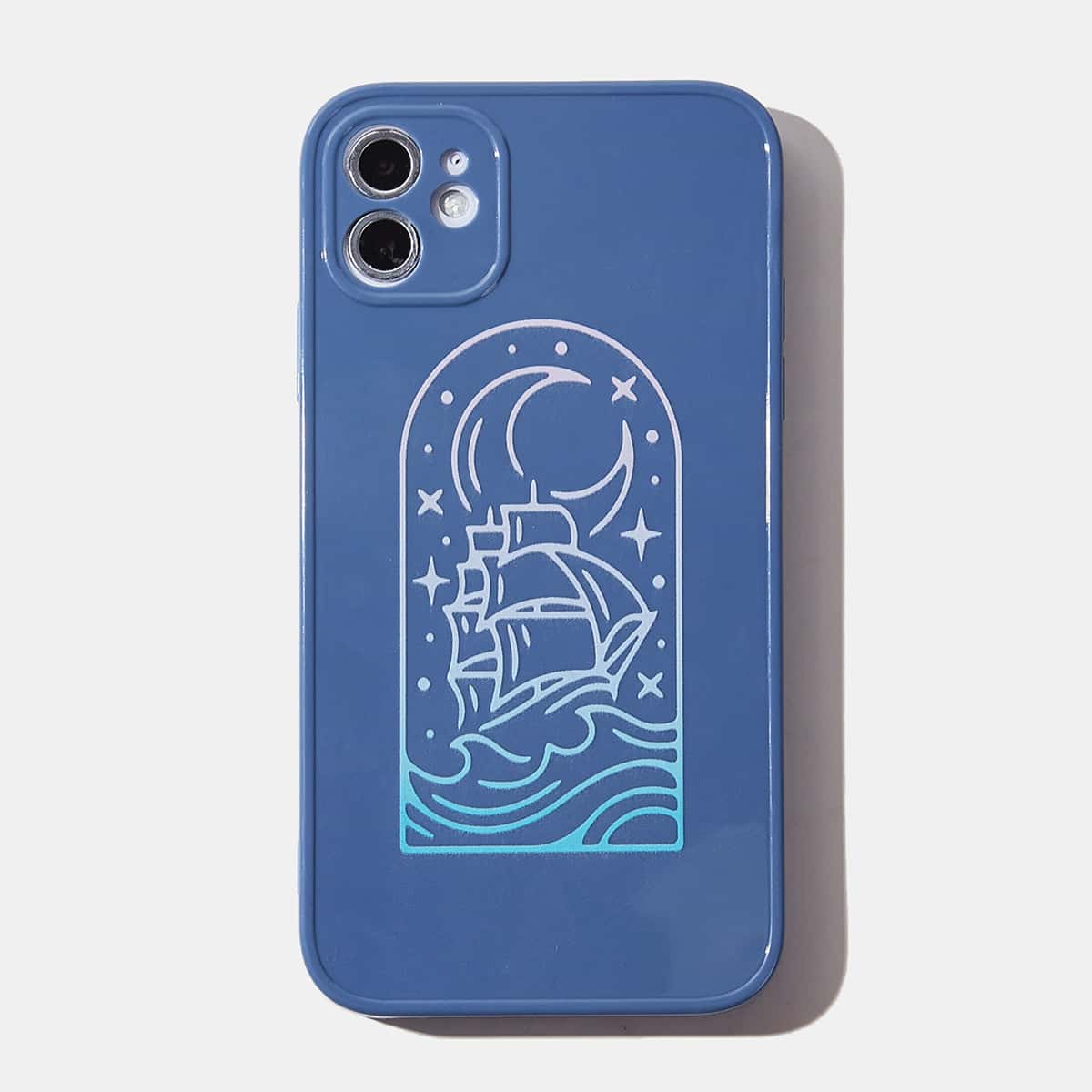 

ROMWE X Liamashurst Sailboat Phone Case, Blue