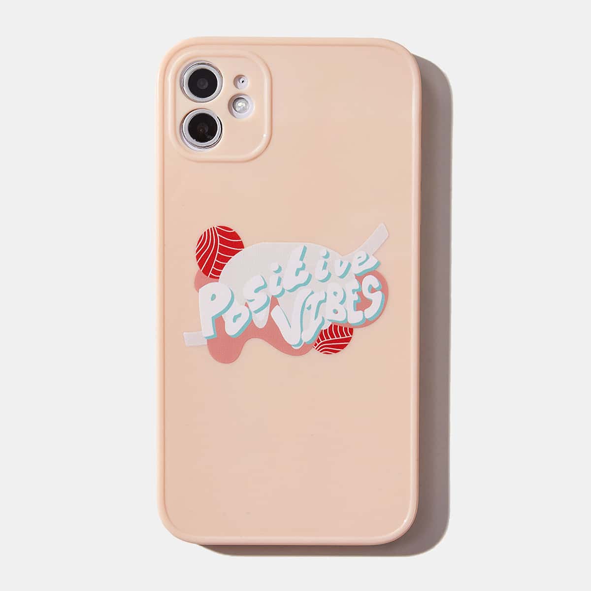 

ROMWE X Level21design Letter Graphic Phone Case, Multicolor