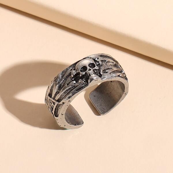 

Skull Design Ring, Silver