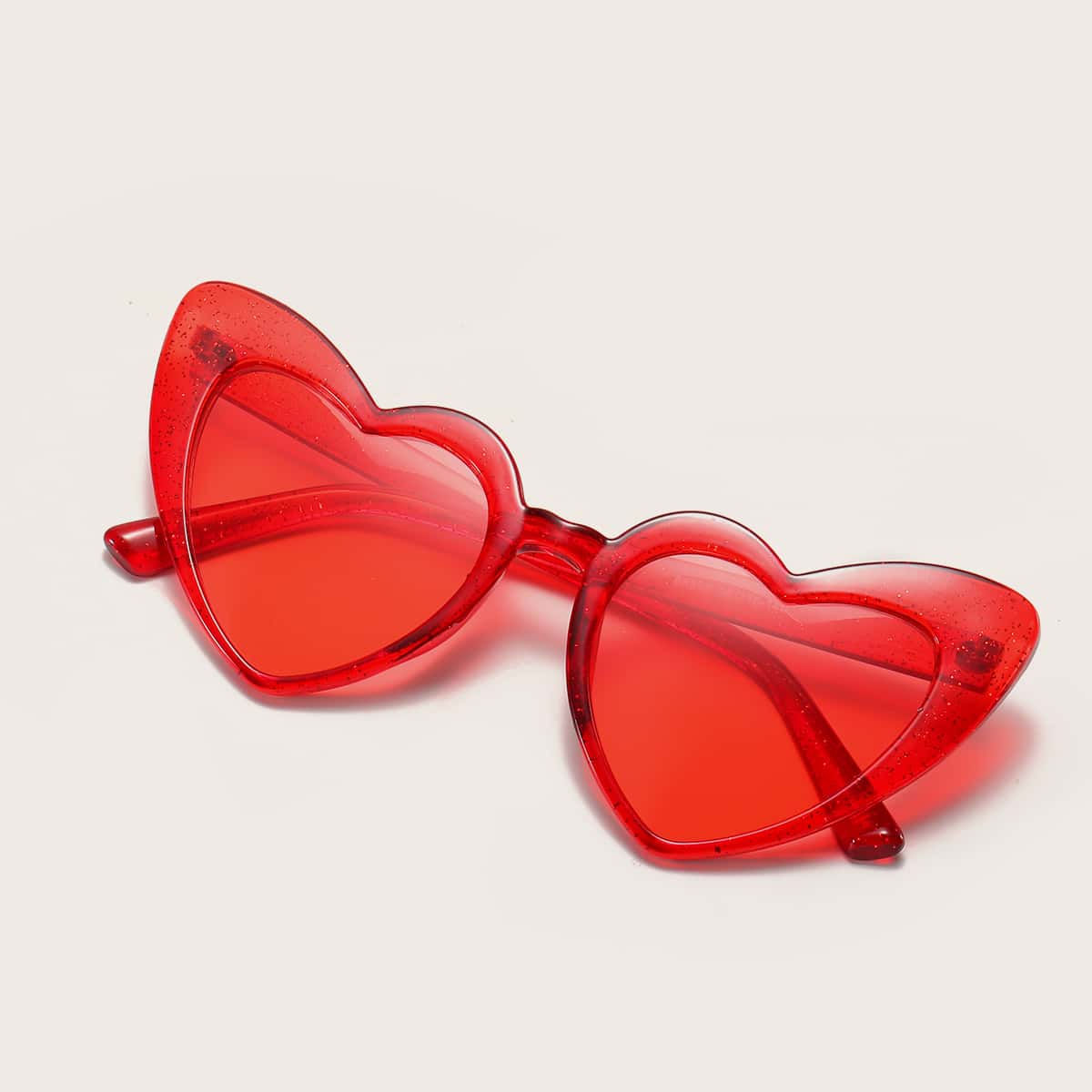 

Heart Frame Sunglasses, Red