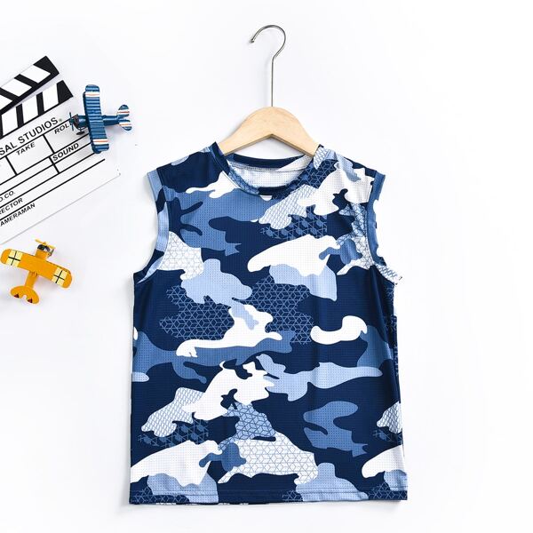 

Boys Camo Print Tank Top, Multicolor