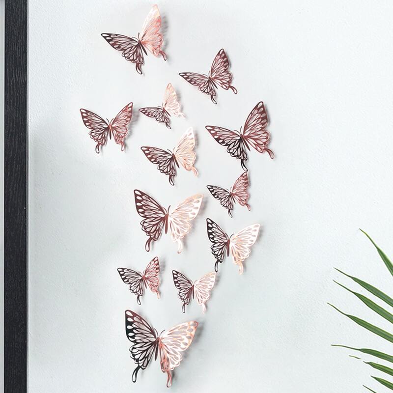 

12pcs Random Butterfly Wall Sticker, Multicolor