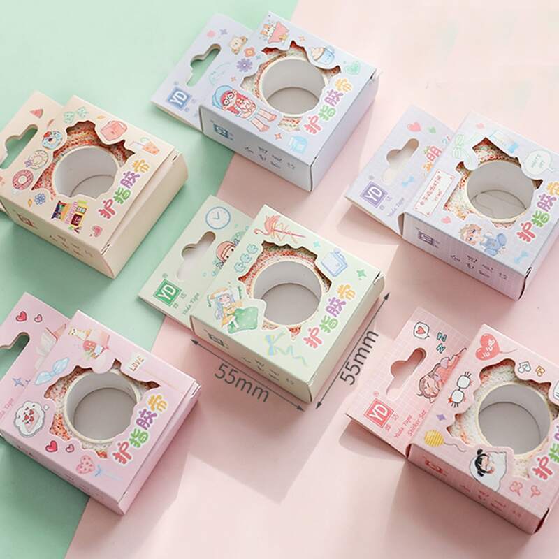 

1roll Random Cartoon Finger Protection Tape, Multicolor