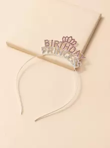 Băng đô trang trí chữ cái - Bạc - Xem 1