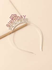 Băng đô trang trí chữ cái - Bạc - Xem 2