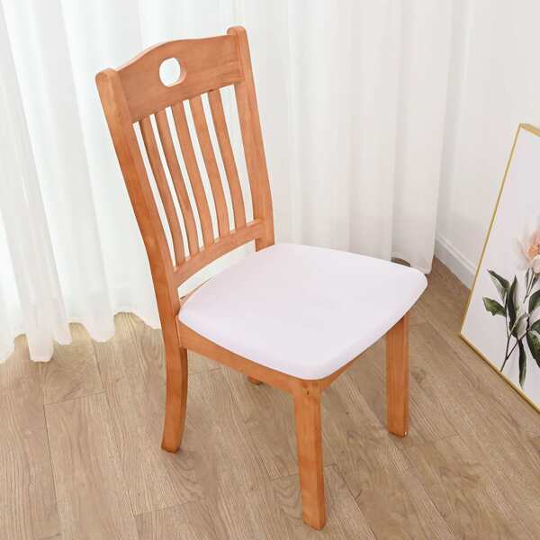 

Solid Color Stretchy Stool Cover, White