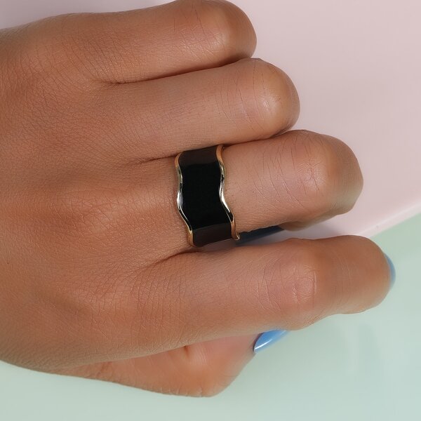 

Two Tone Ring, Black
