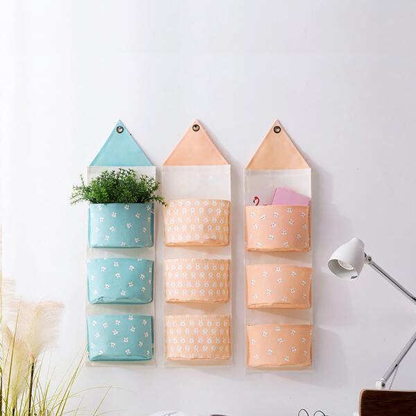 

1pc Cartoon Graphic Random Hanging Storage Bag, Multicolor