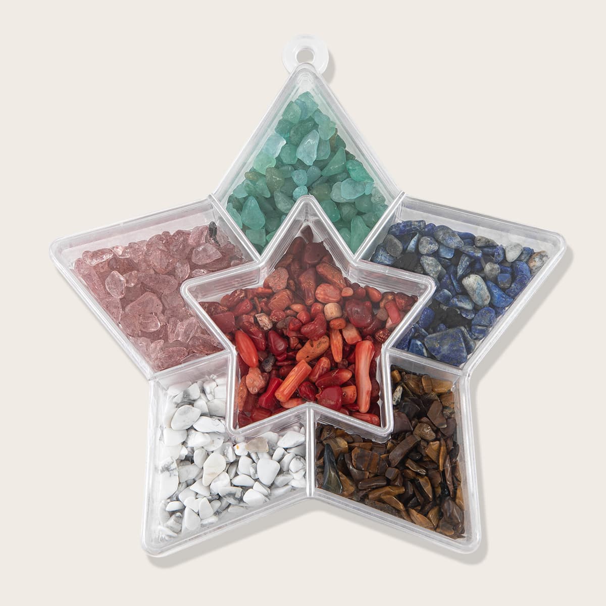 

1box Stone Desktop Ornament, Multicolor