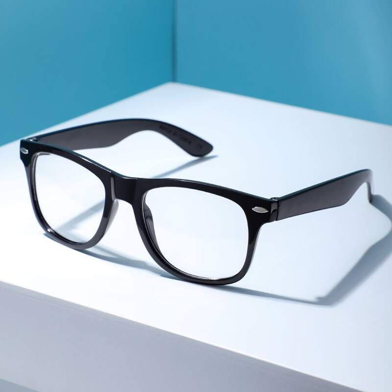 

Guys Square Frame Eyeglasses, Black