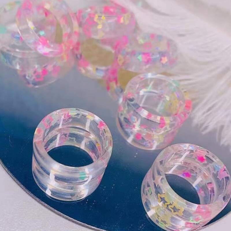 

Star Clear Ring, Multicolor
