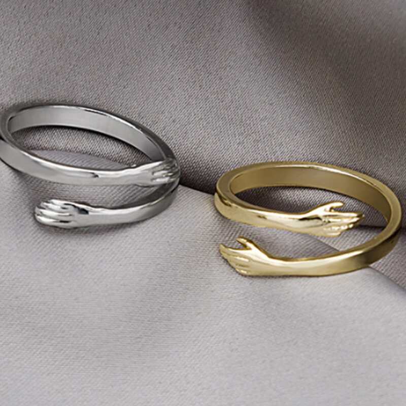 

2pcs Hand Cuff Ring, Multicolor