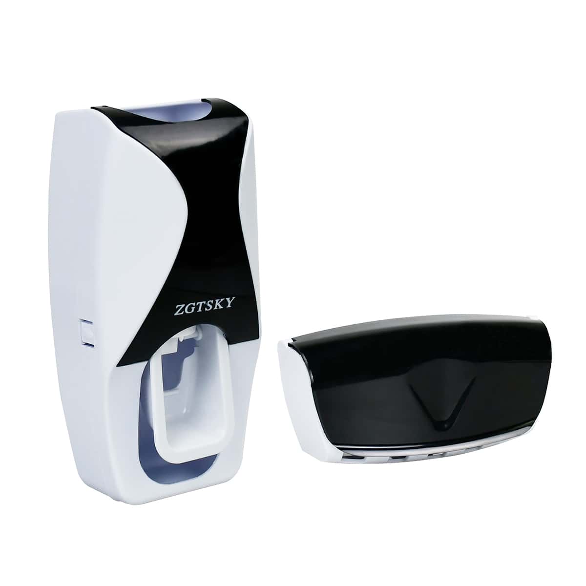 

1pc Automatic Toothpaste Squeezer & 1pc Storage Rack, Black and white