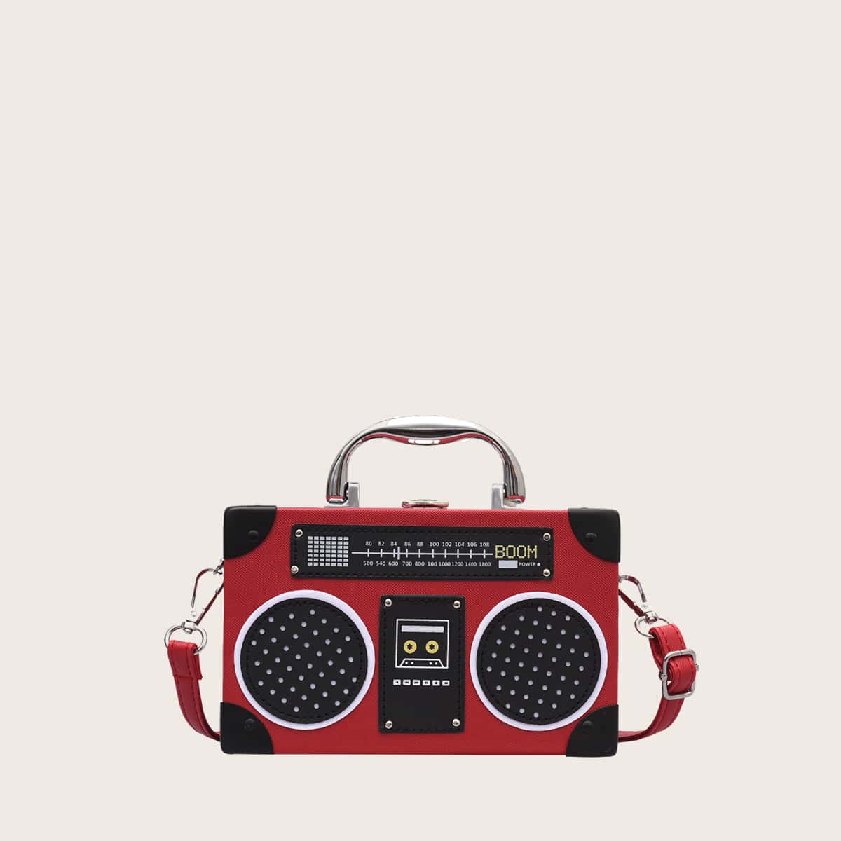 

Radio Shaped Satchel Bag, Multicolor