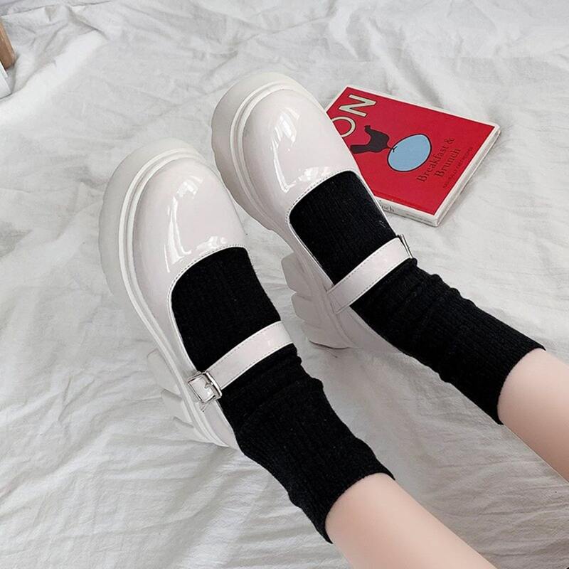 

Chunky Heeled Mary Jane Pumps, Beige