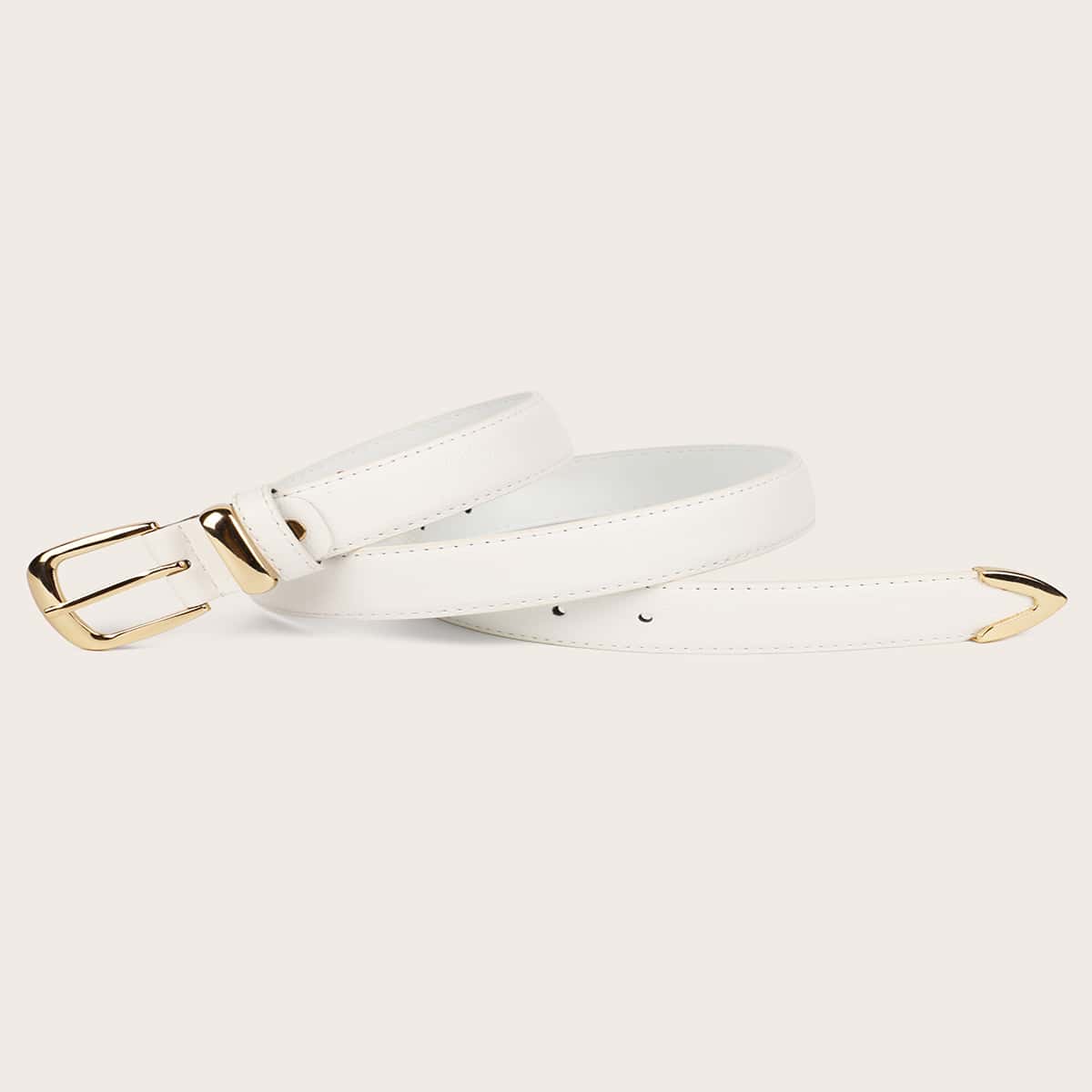 

1pc Buckle Belt, White