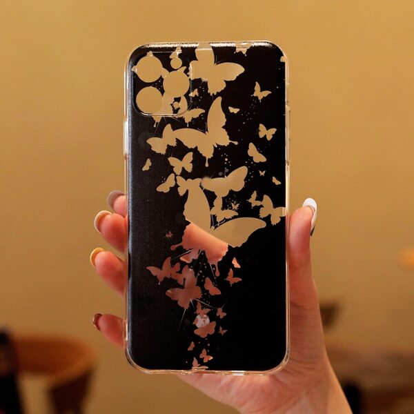 

Butterfly Pattern Phone Case, Clear