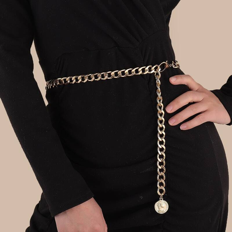 

Coin Chain Belt, Gold