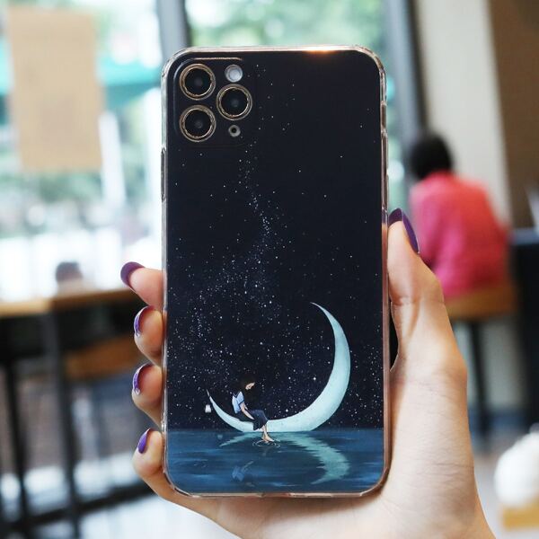 

Cartoon Graphic Phone Case, Multicolor
