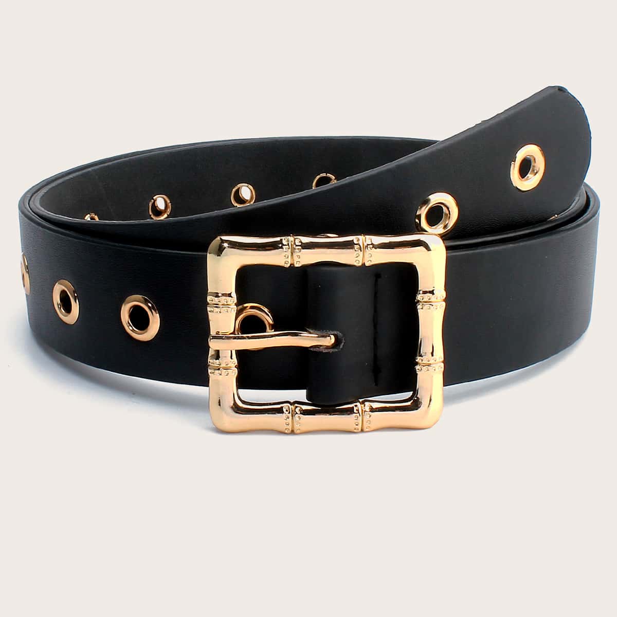 

Geo Buckle Belt, Black