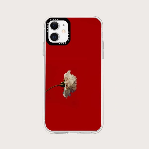 

Flower Pattern Phone Case, Red