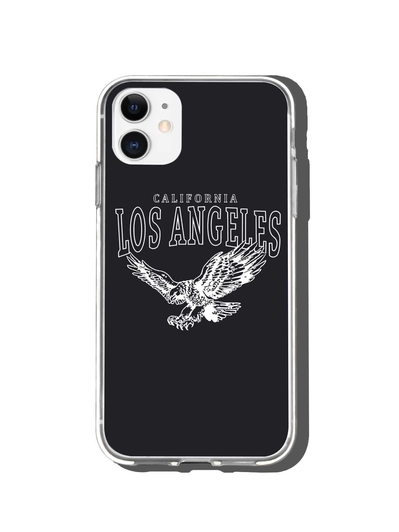 Funda de celular con patrón de águila - Negro - Ver 1