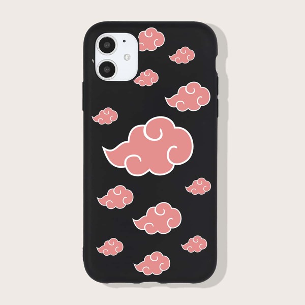 

Cloud Pattern Phone Case, Pink