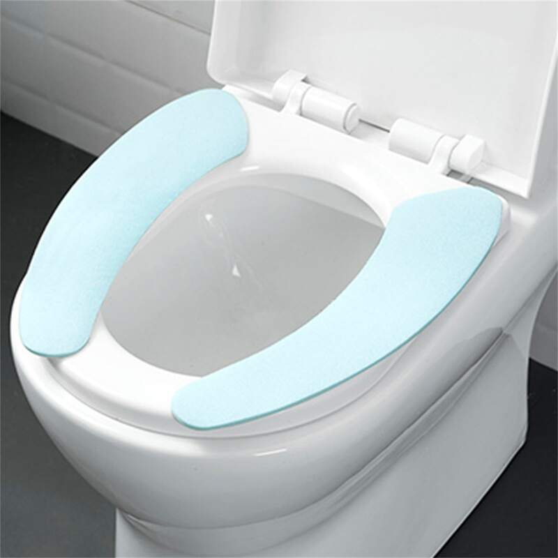 

4pcs Random Toilet Seat Sticky Cushion, Multicolor